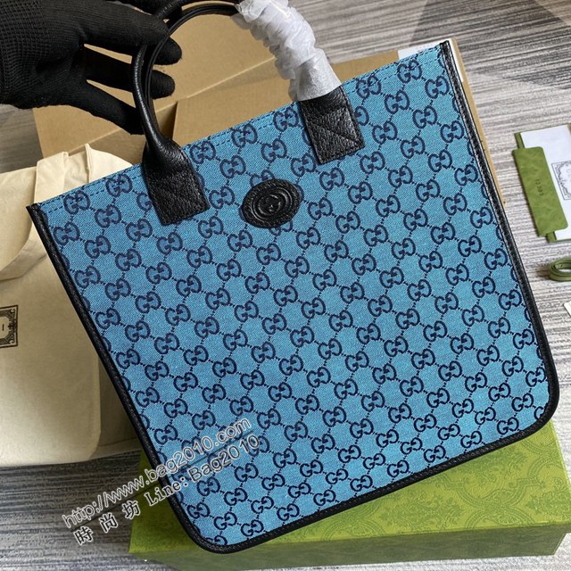 Gucci新款包包 古馳GG Multicolor系列托特包 Gucci經典GG鑽石菱紋圖案購物包 550763  ydg3234